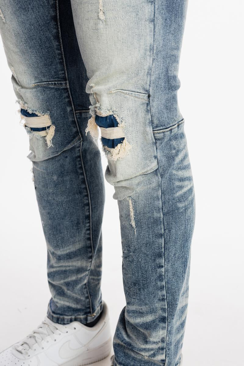 Smoke Rise Rip &amp; Repair Jean Mens Style : Jp21110r1