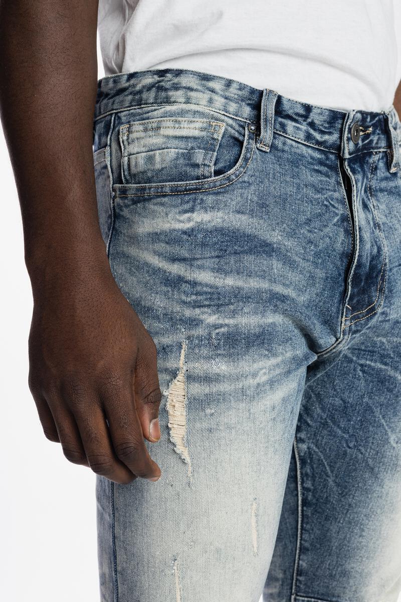 Smoke Rise Rip &amp; Repair Jean Mens Style : Jp21110r1