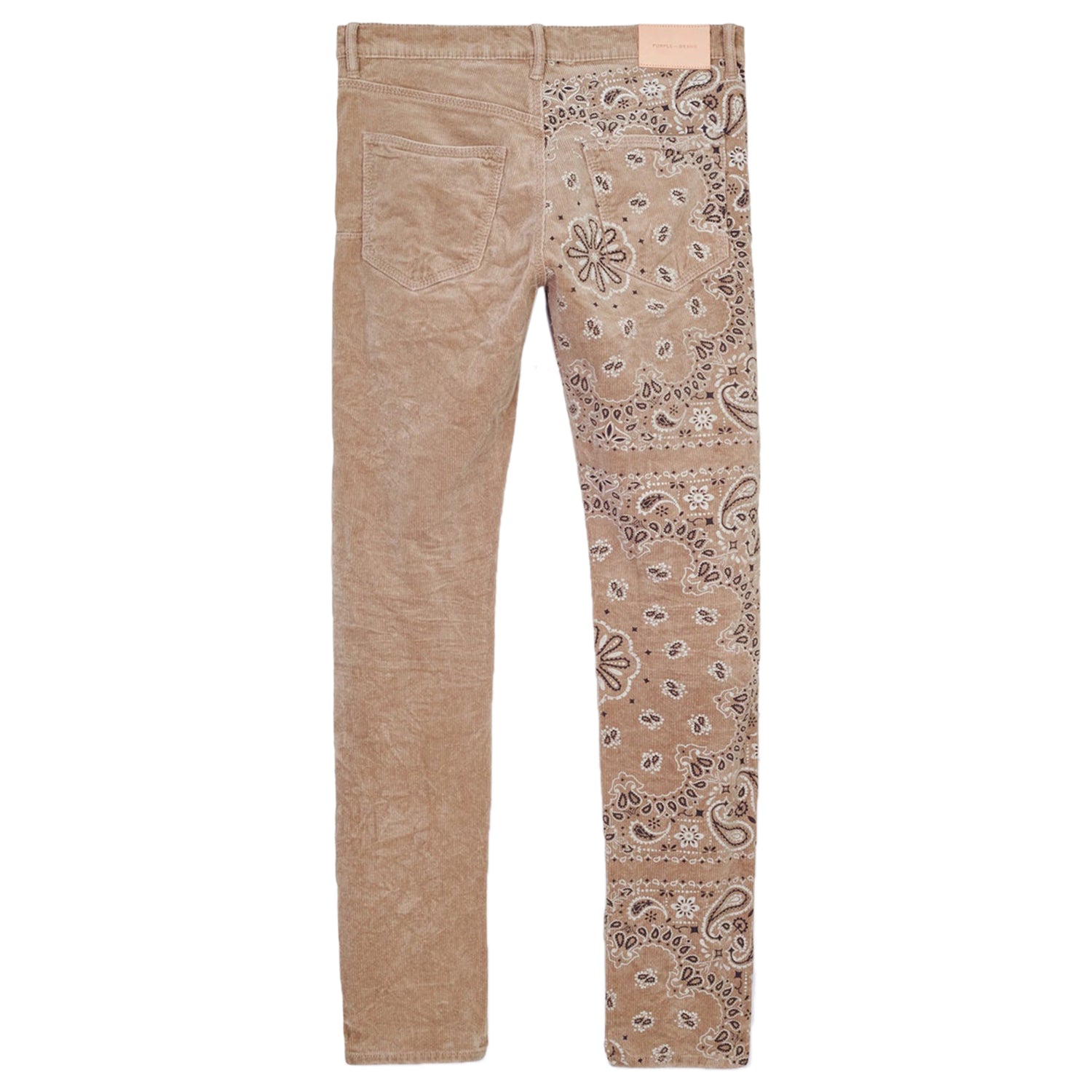 Purple-brand Corduroy Bandana Jeans Mens Style : P001-cbpt222