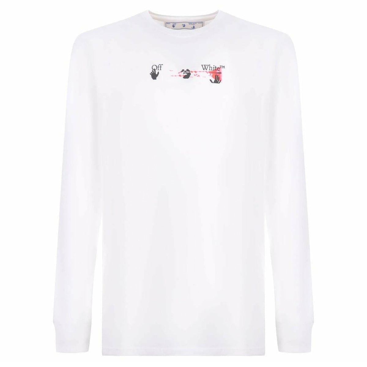Off-white Acrylic Arrow L/s Tee Mens Style : OMAB001F21JER0050132