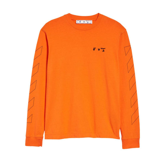 Off-white Arrows Font L/s Skate Tee Mens Style : Omab064f21jer0052010