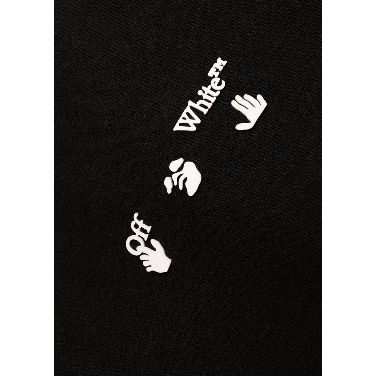 OFF-WHITE Womens Drowning Man Logo Sweatpants Black - NY