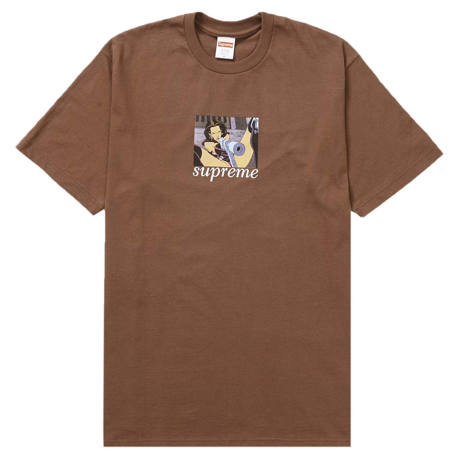 Supreme Aeon Flux Gun Tee Brown