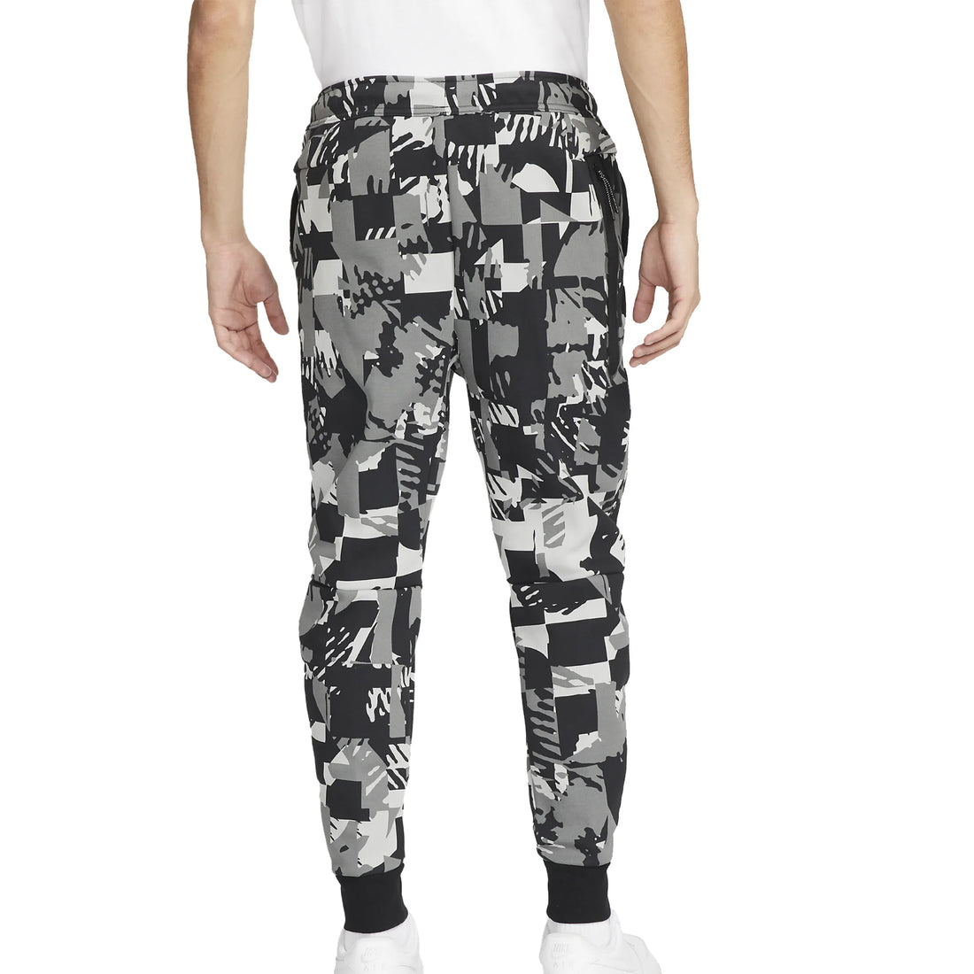Nike Tech Fleece All Over Print Jogger Pant Light Smoke Grey/Black/Black