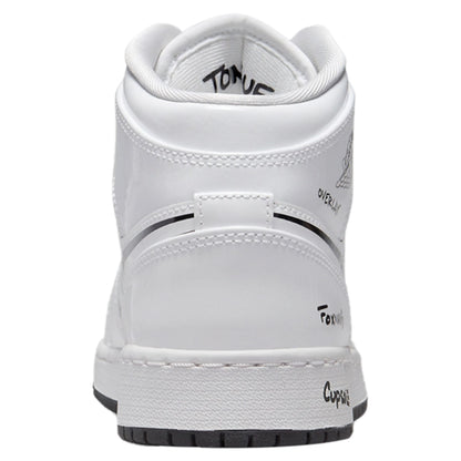 Jordan 1 Mid Ss Big Kids Style : Dq1864-100