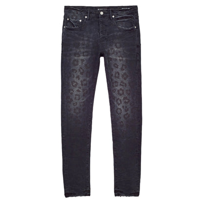 Purple-brand Monogram Leopard Print Jeans Mens Style : P001-bmlp222