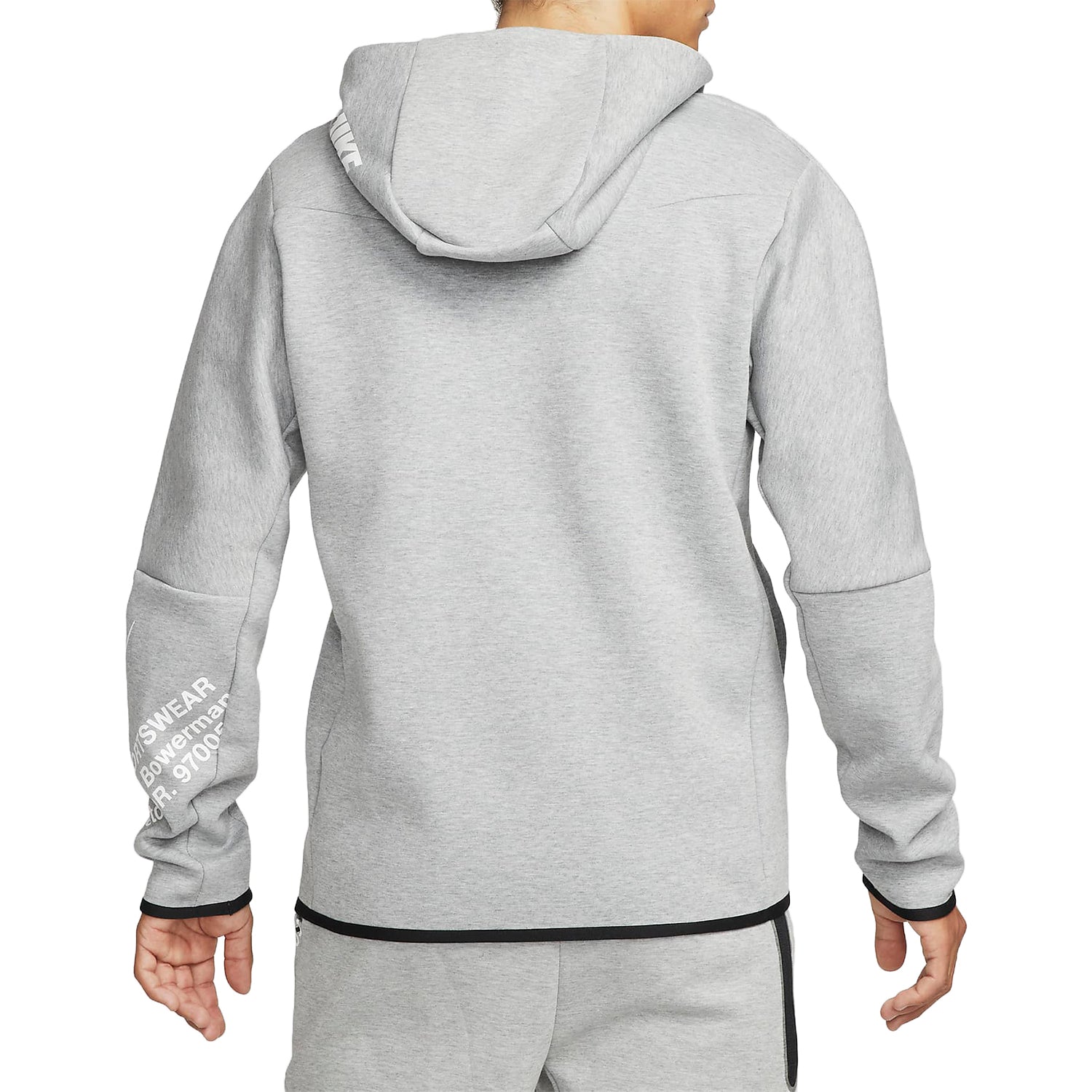 Nike Tech Fleece Graphic Full Zip Hoodie Grey