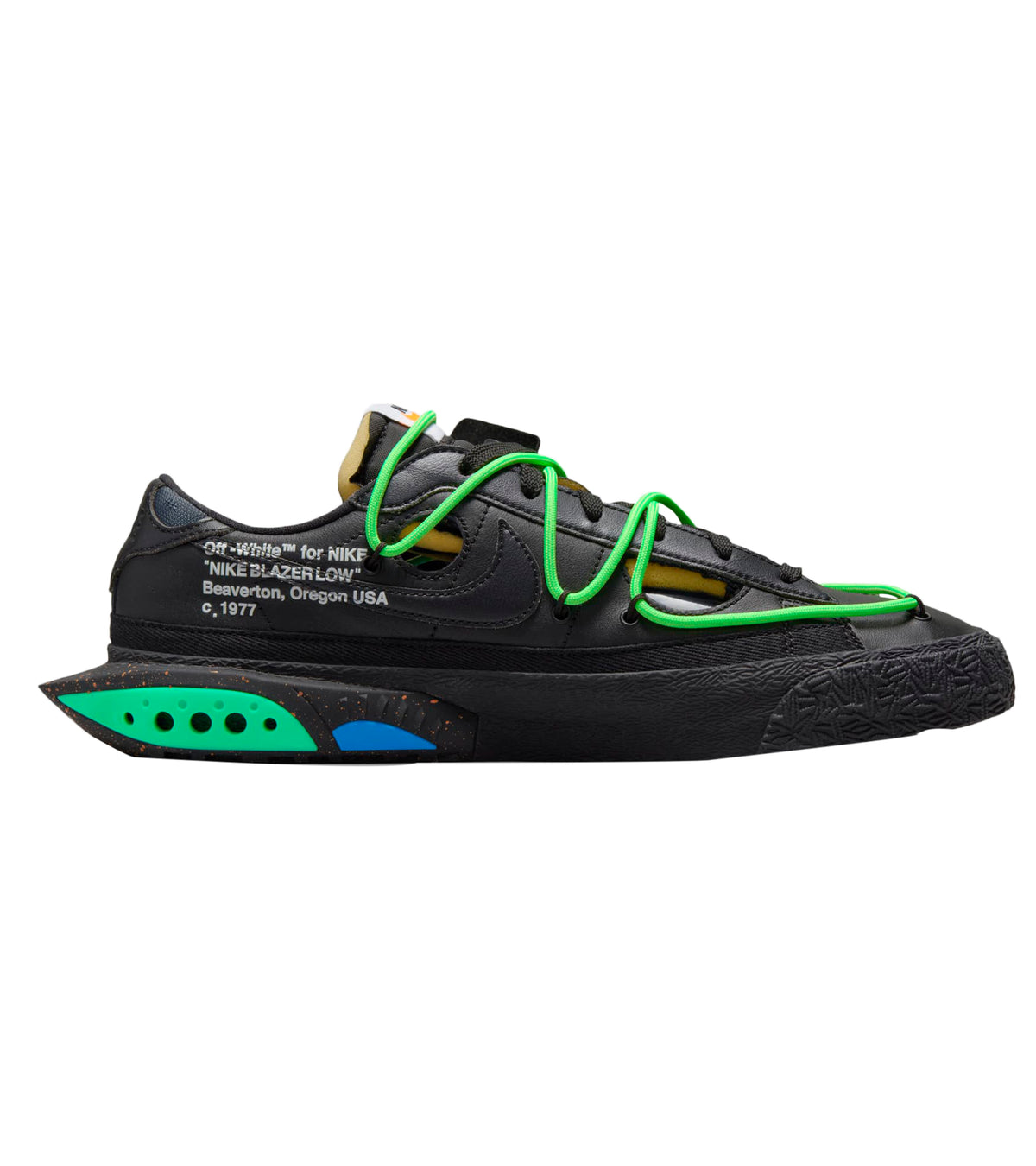 Nike Blazer Low Off-White Black Electro Green