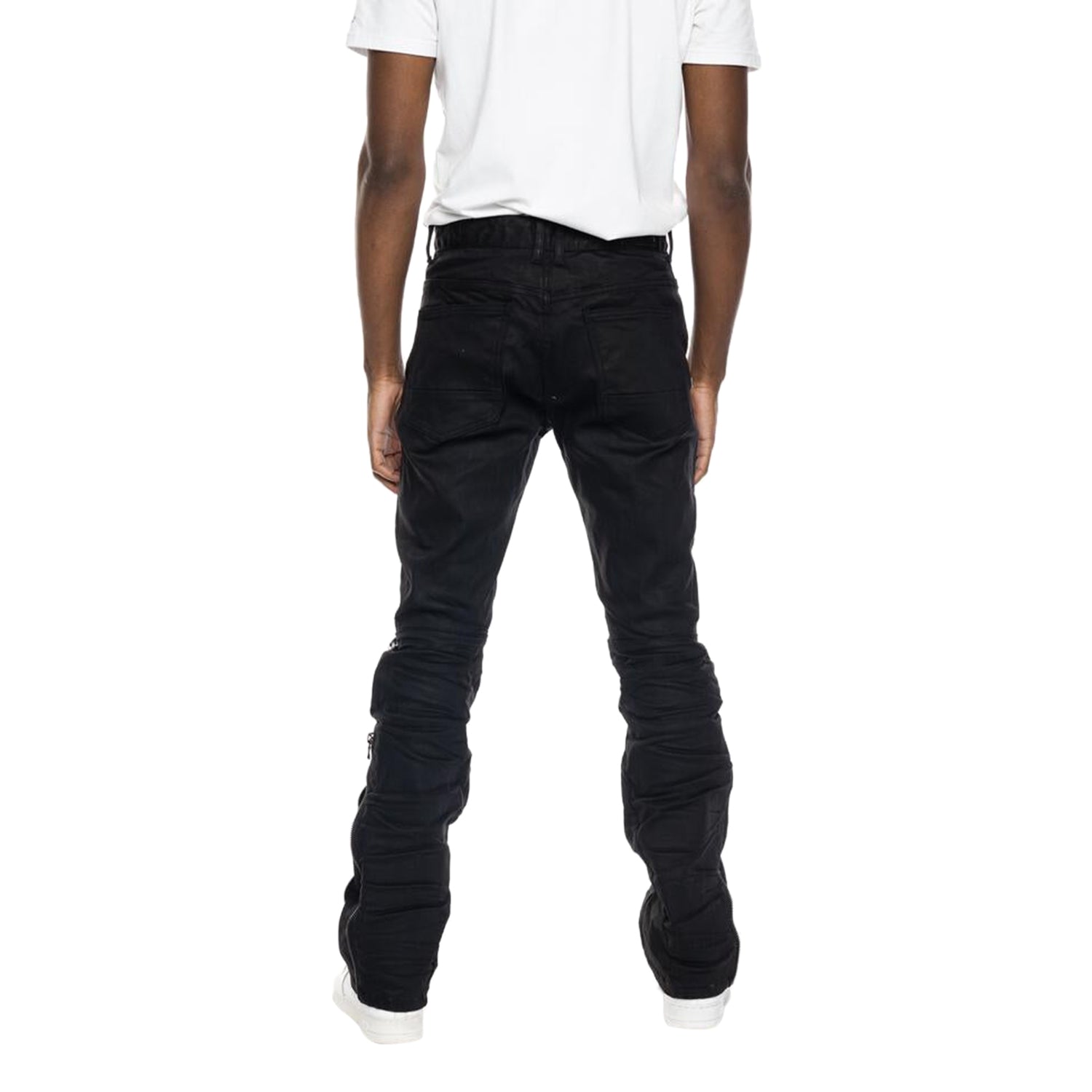 Smoke Rise Rip &amp; Repair Stacked Flare Fashion Jean Mens Style : Jp22349