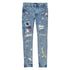 Purple-brand Low Rise Skinny Paint Repair Jeans Mens Style : P001-fipr222