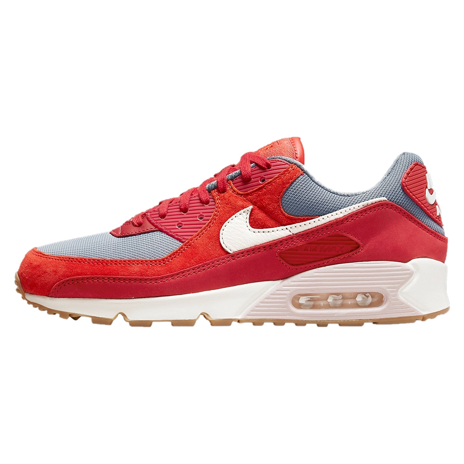 Nike Air Max 90 Premium Gym Red Smoke Grey Gum