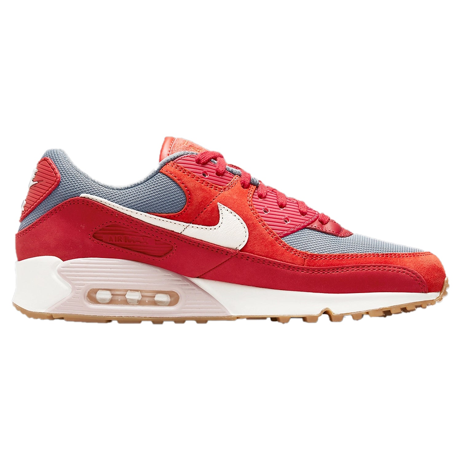 Nike Air Max 90 Premium Gym Red Smoke Grey Gum