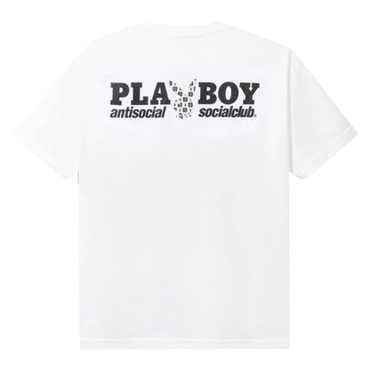 Anti Social Social Club Playboy Checkered T-shirt White
