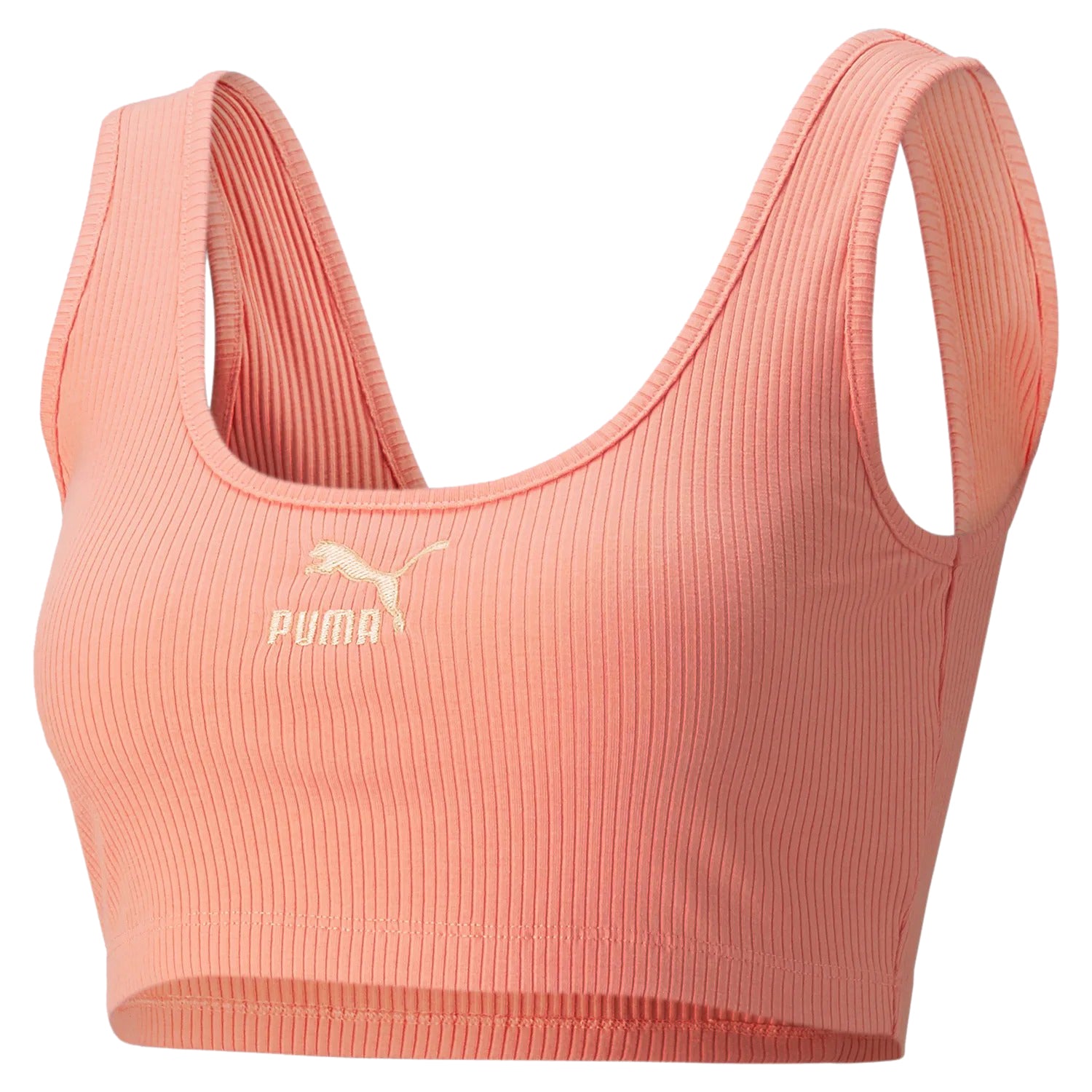 Puma Classics Ribbed Crop Top Womens Style : 533447