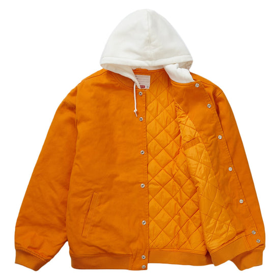 Supreme Hooded Twill Varsity Jacket Mens Style : Ss22j85