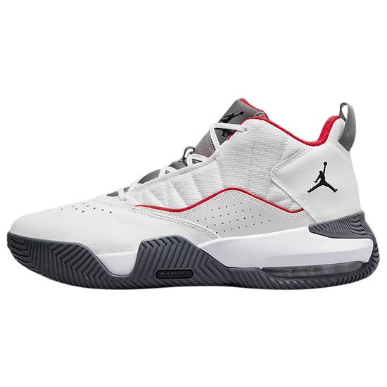 Jordan Stay Loyal White University Red