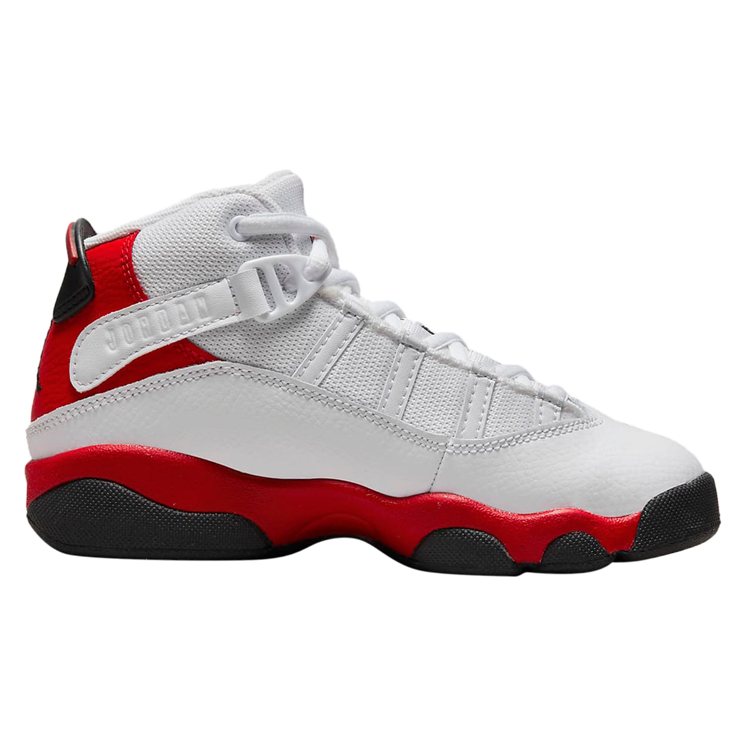 Jordan 6 Rings White Black University Red (PS)