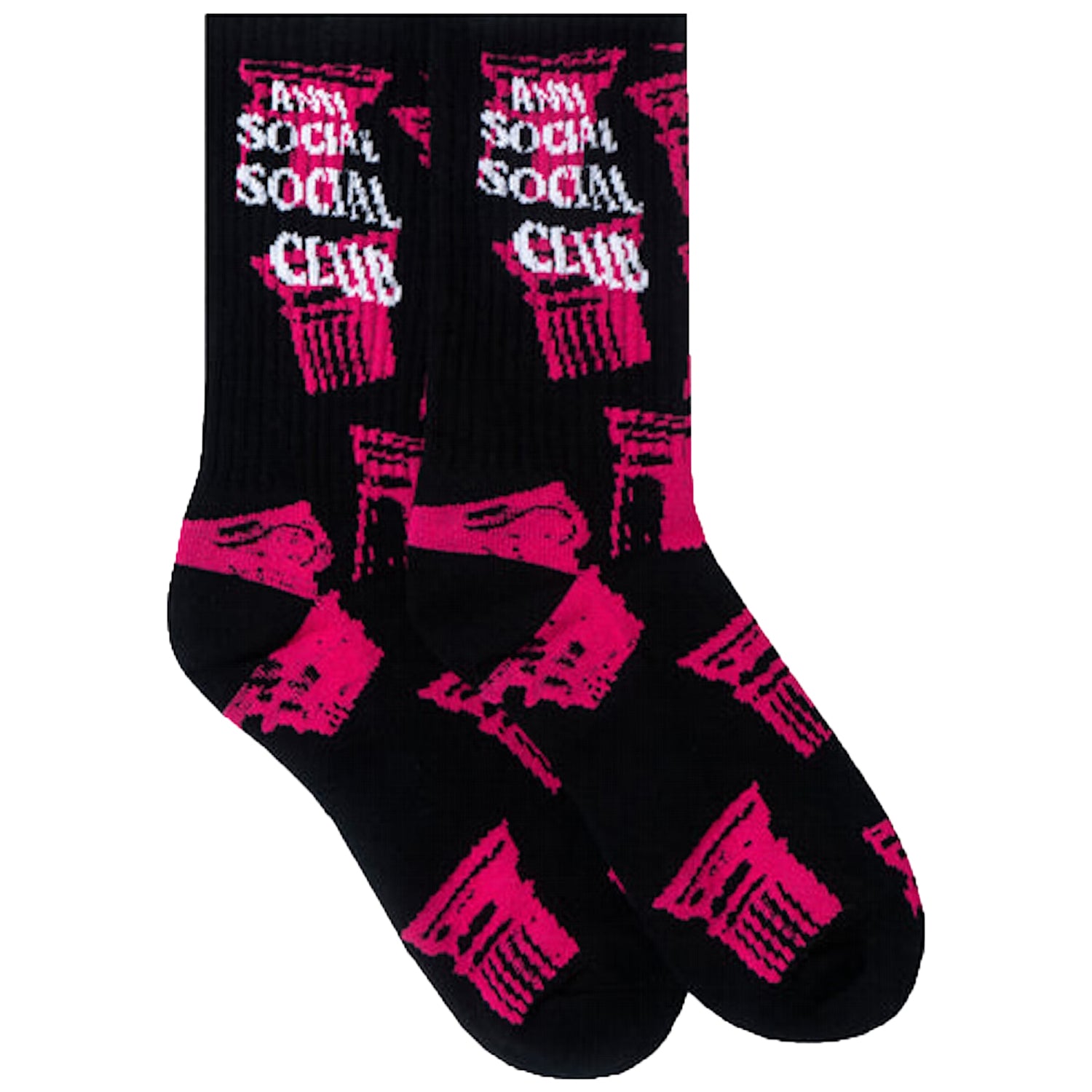 Anti Social Social Club Collapse Socks Black