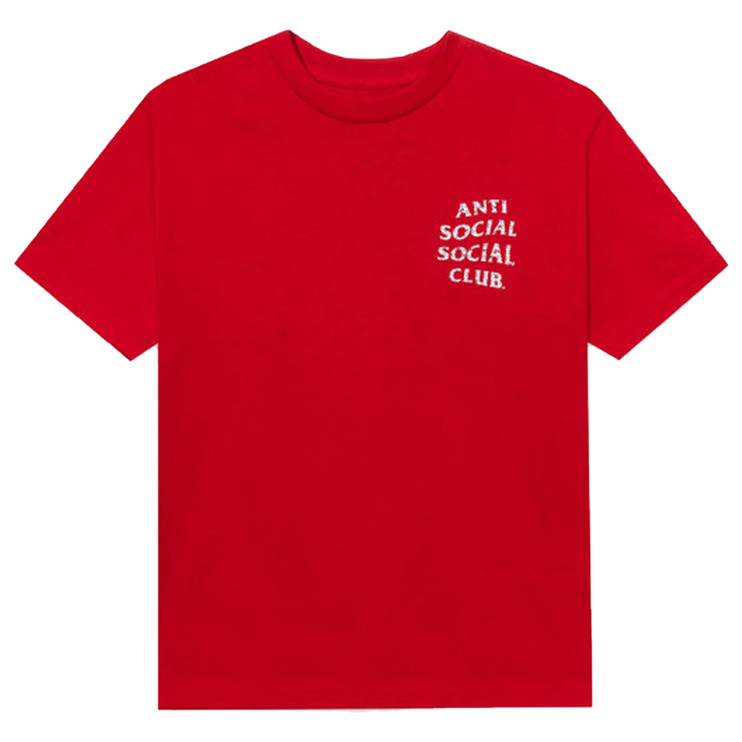 Anti Social Social Club Case Study Flag T-shirt Red