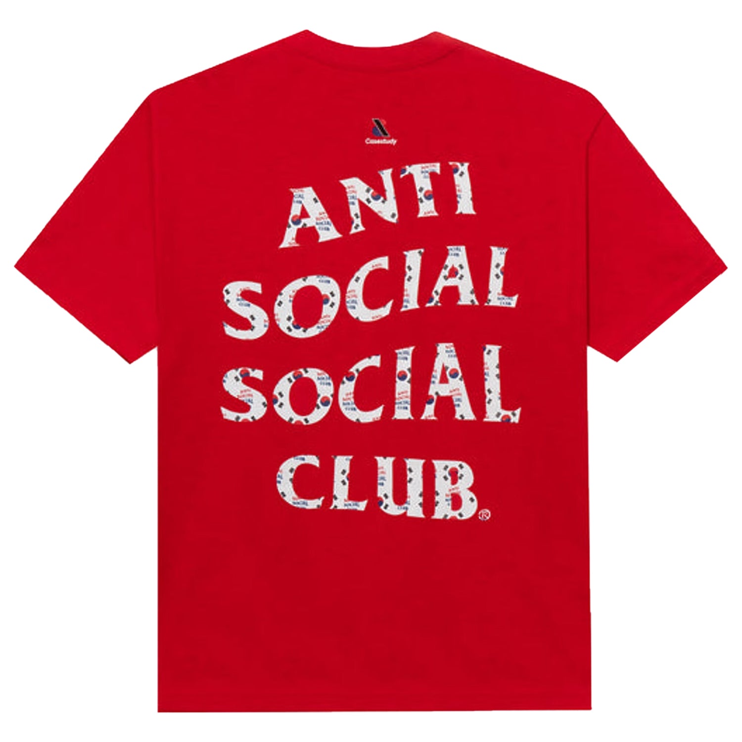 Anti Social Social Club Case Study Flag T-shirt Red
