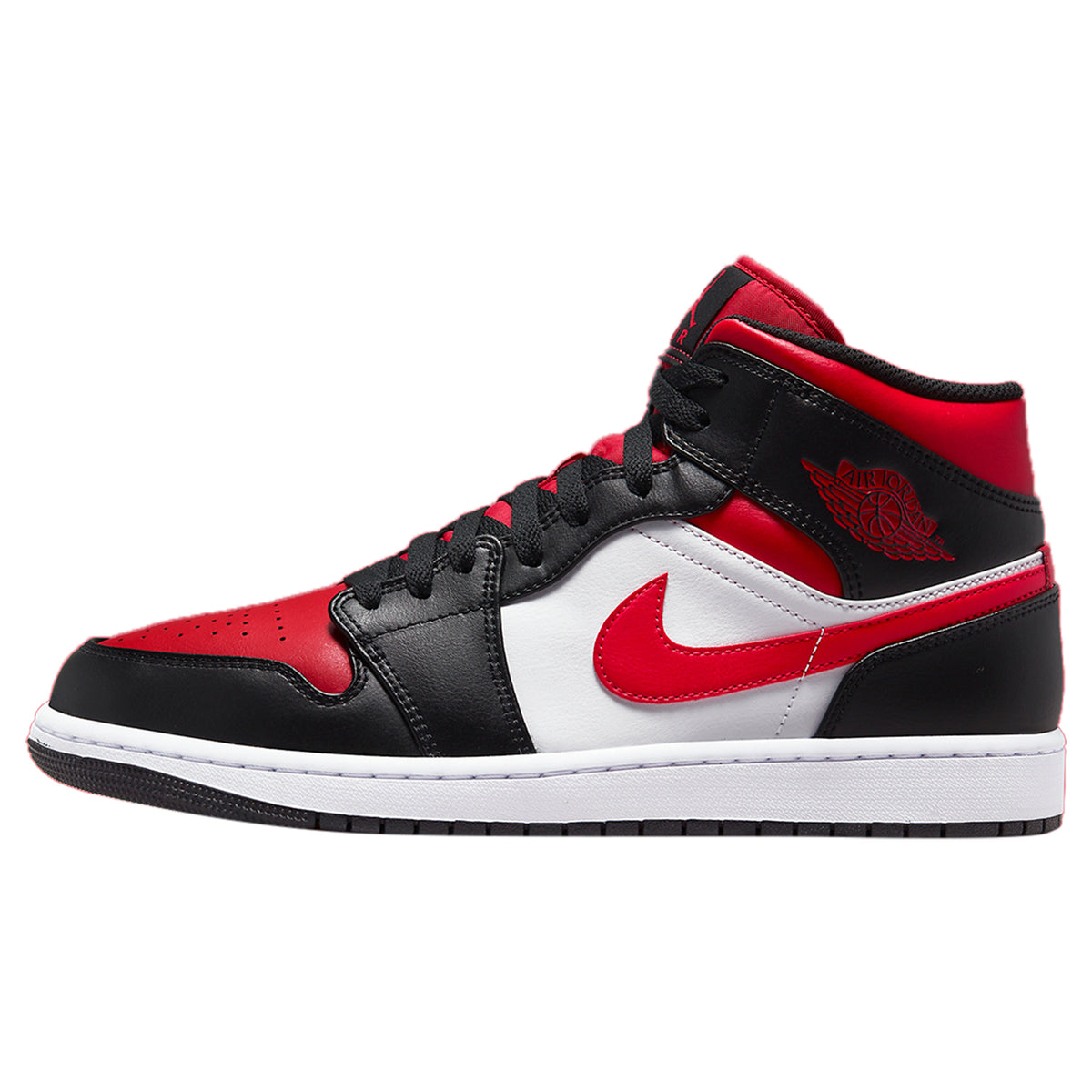 Jordan 1 Mid White Black Red (2022)