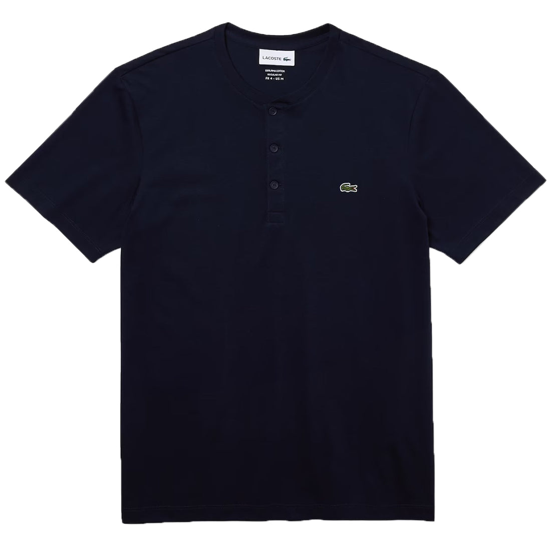 Lacoste Henley Neck Pima Cotton Jersey T-shirt Mens Style : Th0884-51