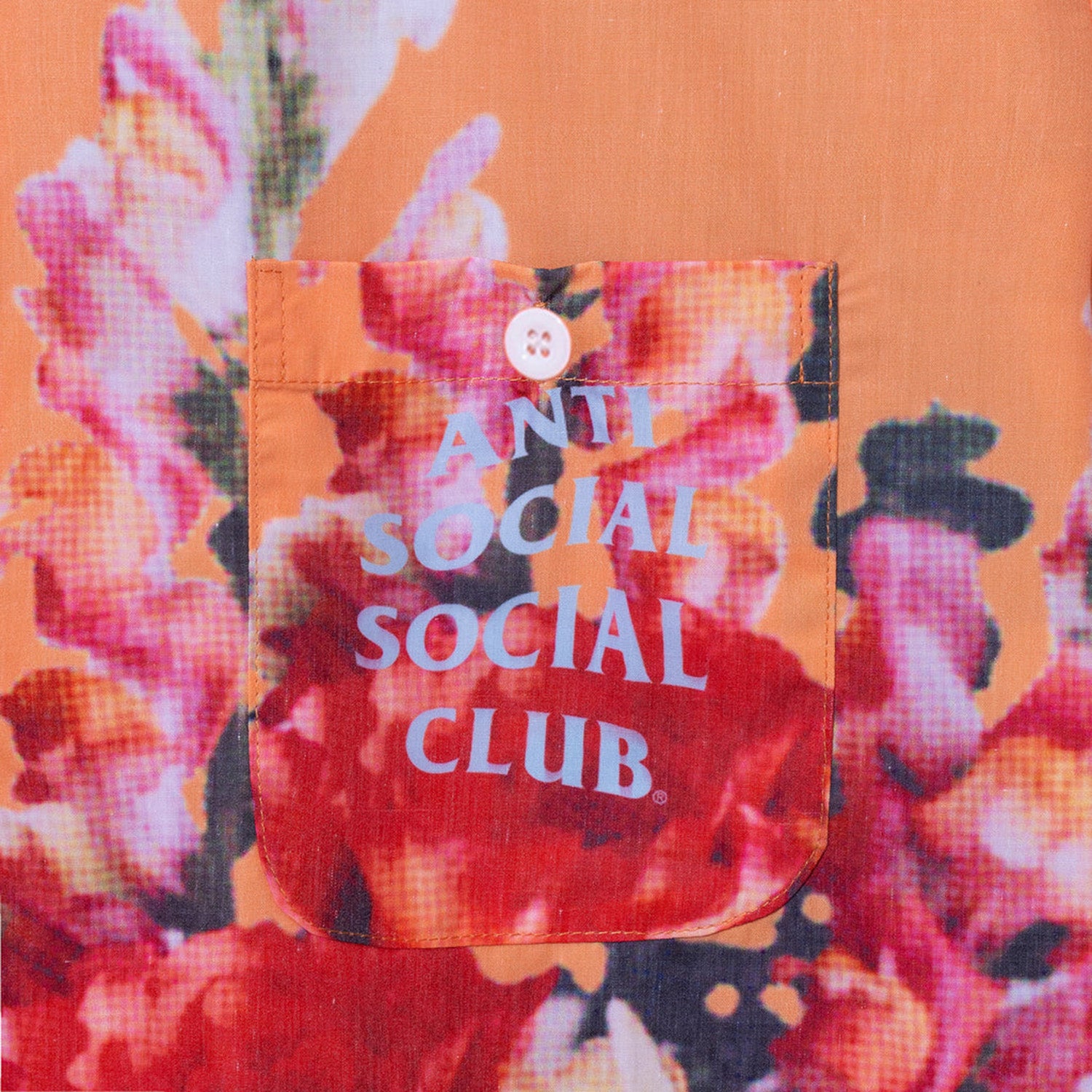 Anti Social Social Club Summers Over Button Up Orange