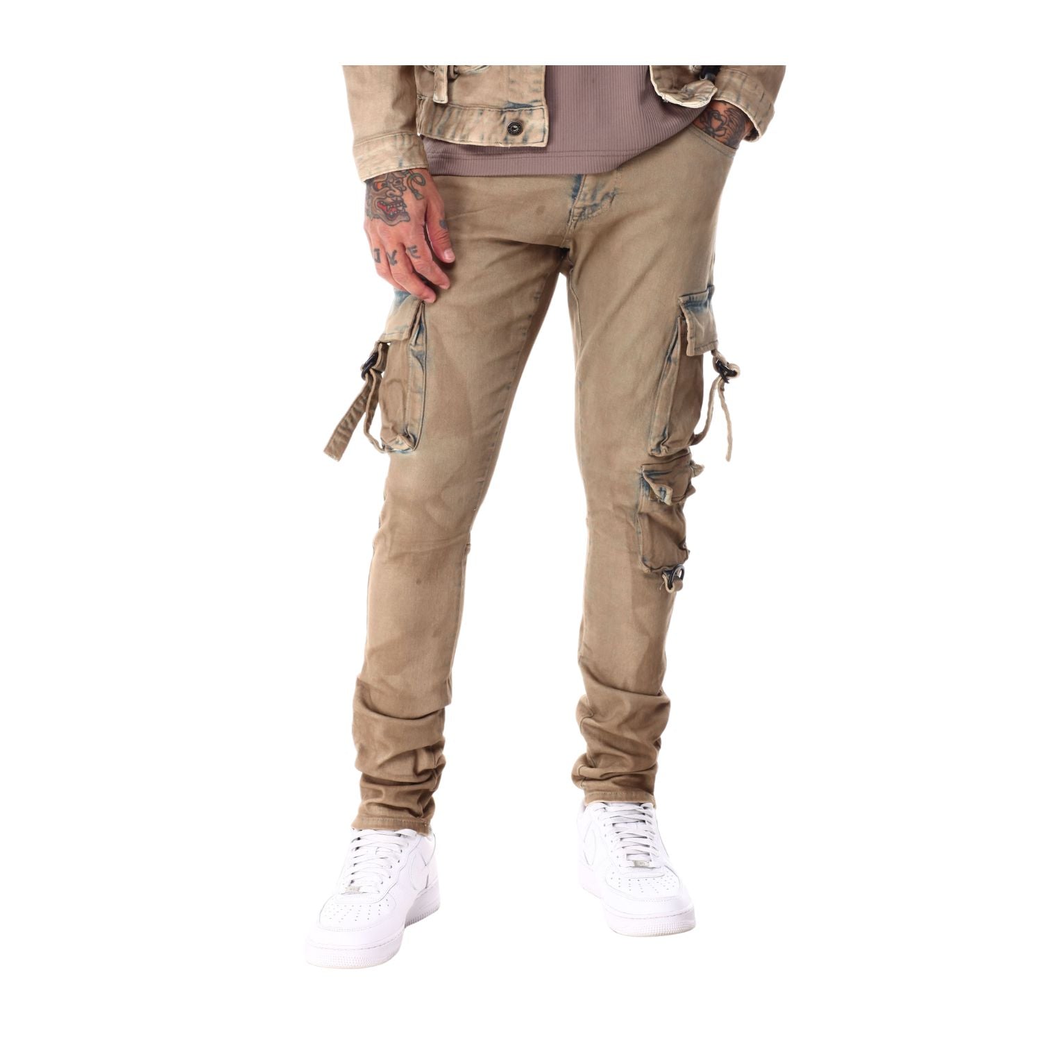 Smoke Rise Overspray Utilitty Fashion Jean Mens Style : Jp22507