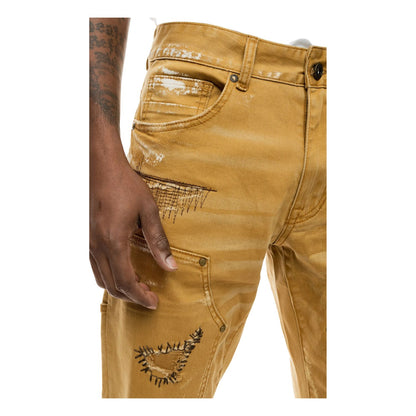 Smoke Rise Rip &amp; Repair Double Knee Fashion Jean Mens Style : Jp22519