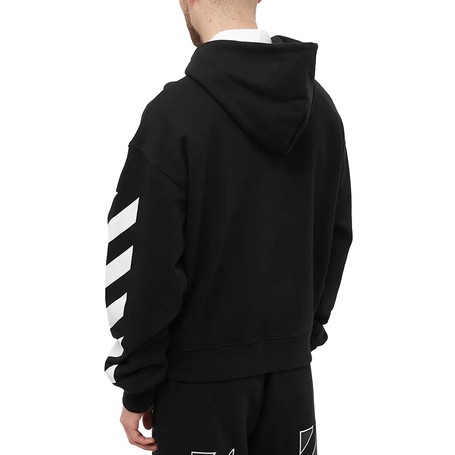 Off-white Diag Helvetica Over Hoodie Mens Style : Ombb037c99fle00