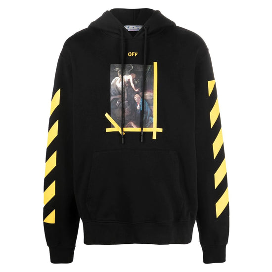 Off-white Diag Arr Carav Ann Slim  Hoodie Mens Style : Ombb097c99fle01