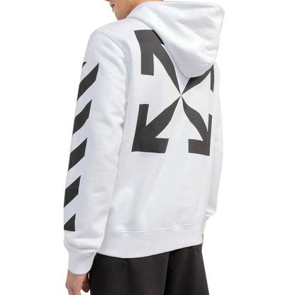 Off-white Diag Arrow Slim Hoodie Mens Style : Ombb097c99fle01