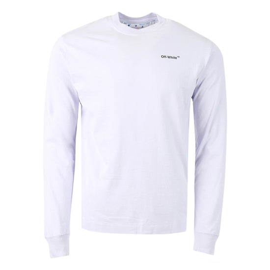 Off-white Caravag Arrow Skate L/s Tee Mens Style : Omab064f22jer00