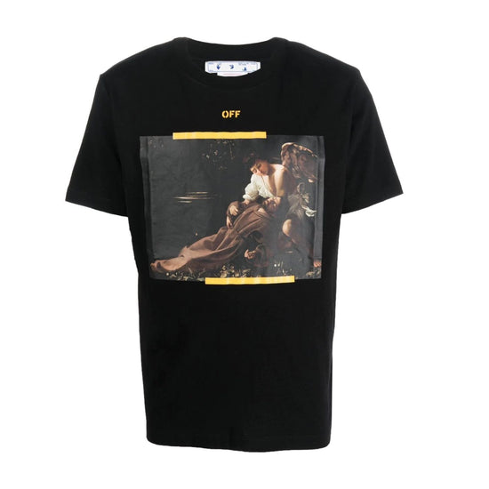 Off-white Diag Arr Carav St Fran Slim Tee Mens Style : Omaa027c99jer01