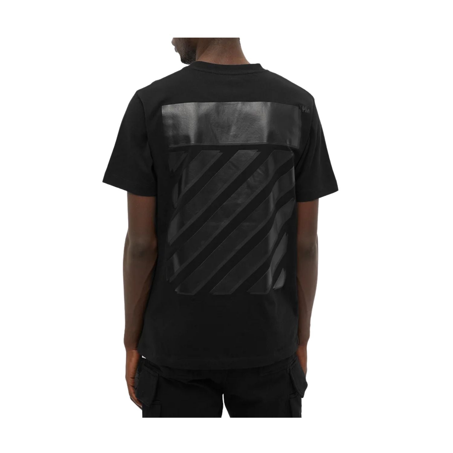 Off-white Diag Tab Slim S/s Tee Mens Style : Omaa027c99jer00