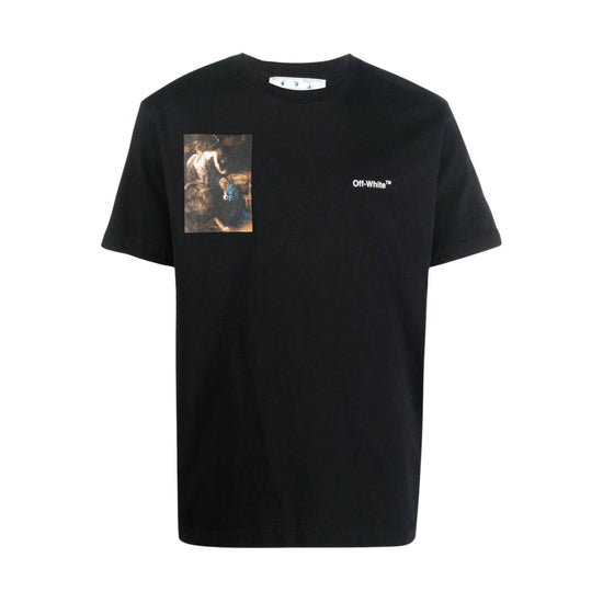 Off-white Caravag Lute Slim S/s Tee Mens Style : Omaa027c99jer01