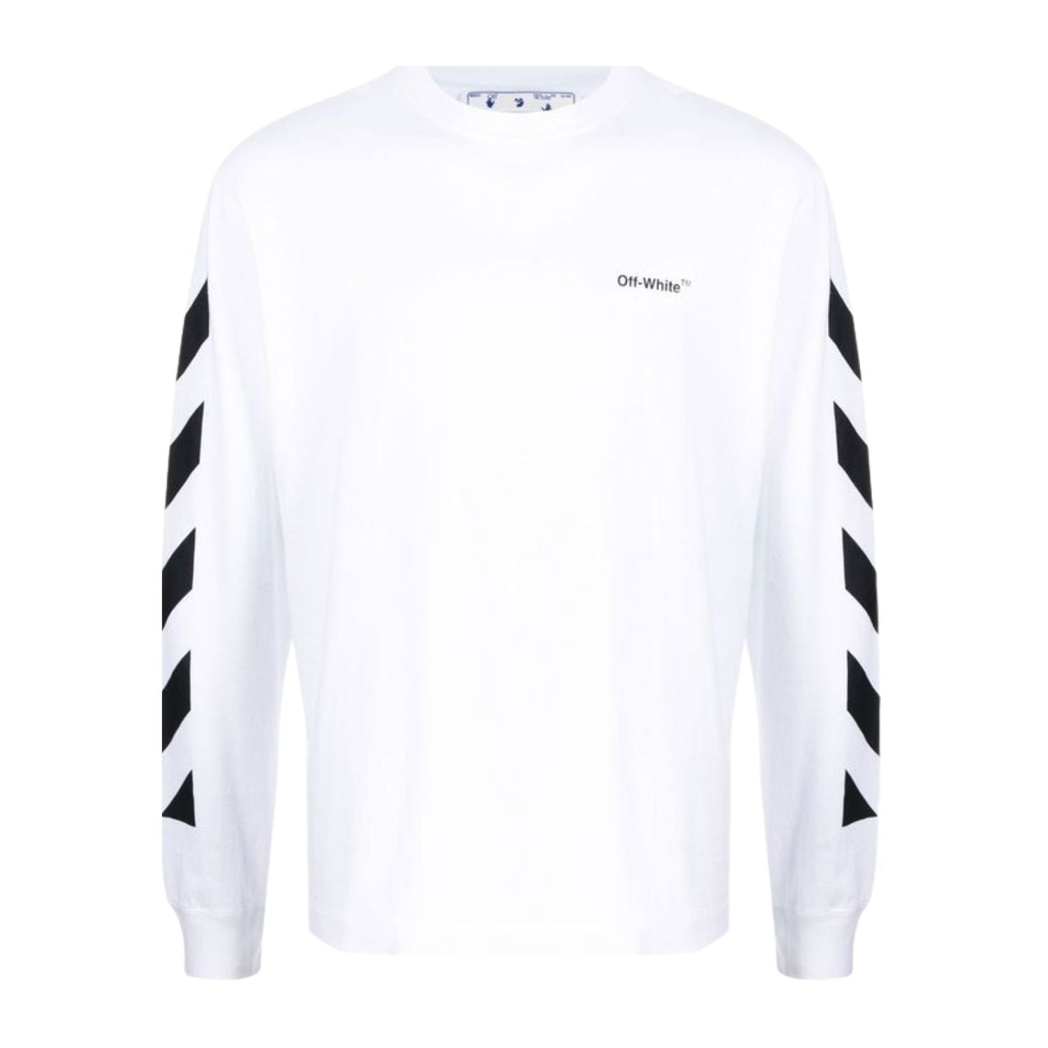 Off-white Diag Helvetica Skate L/s Tee Mens Style : Omab064c99jer00