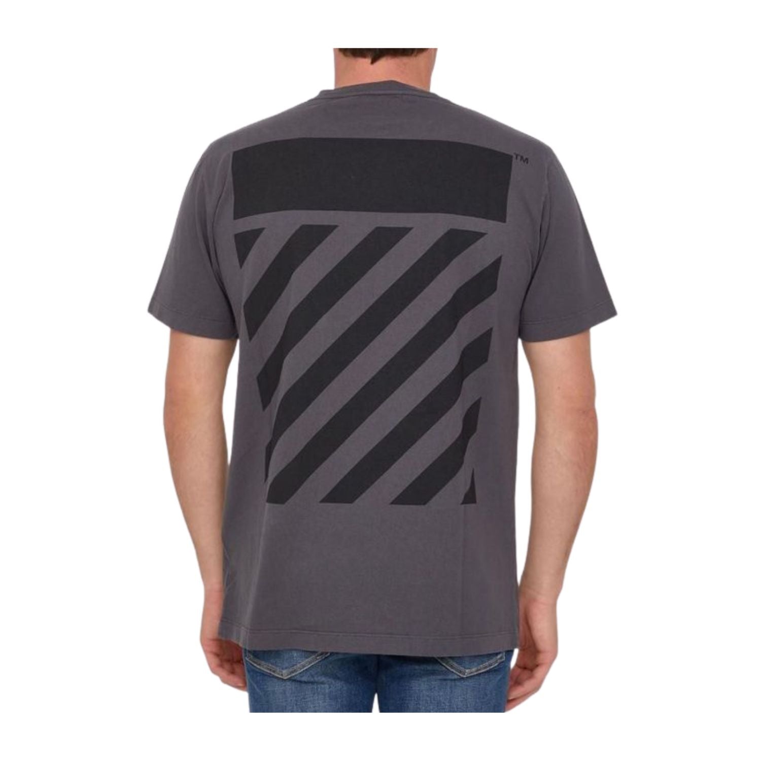 Off-white Diag Tab Vtg Slim S/s Tee Mens Style : Omaa027c99jer01