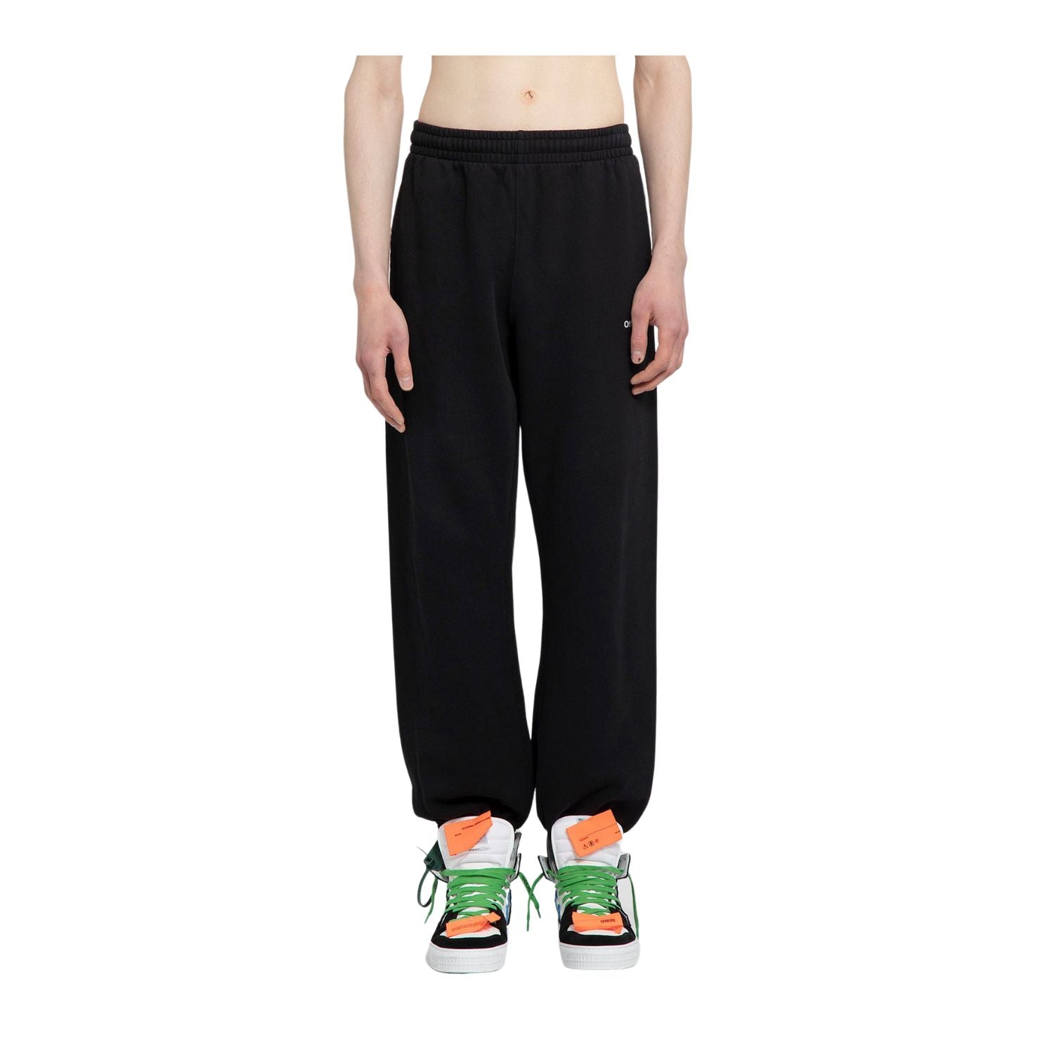 Off-white Diag Helvetica Slim Sweatpant Mens Style : Omch029c99fle00