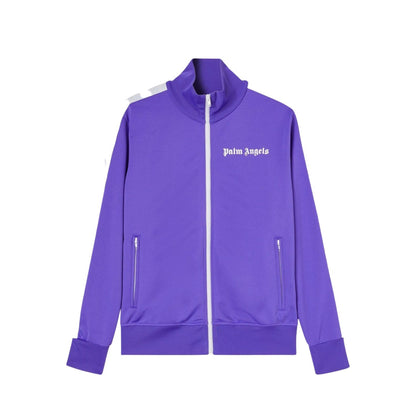 Palm Angels Purple Track Jacket Purple/White