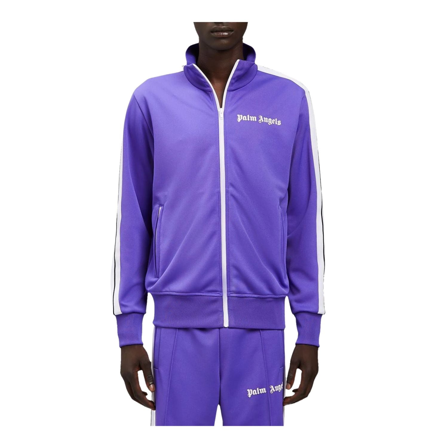 Palm Angels Purple Track Jacket Purple/White