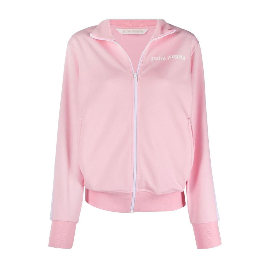 Palm Angels Womens Track Jacket Almond Blossom/White