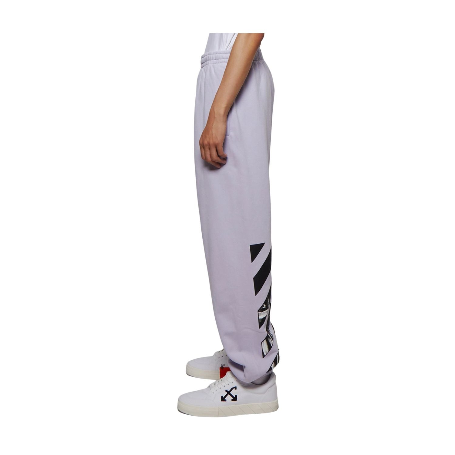 Off-white Caravag Diag Slim Sweatpant Mens Style : Omch029f22fle00