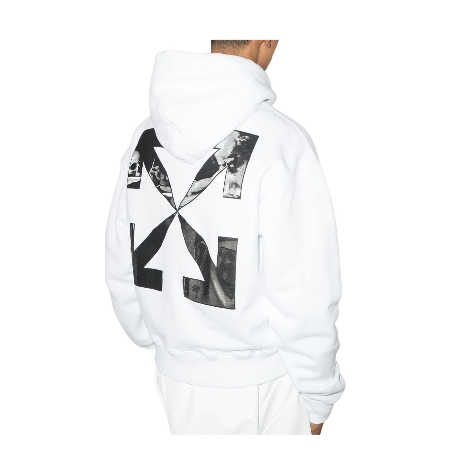 Off-white Caravag Arrow Over Hoodie Mens Style : Ombb037c99fle00