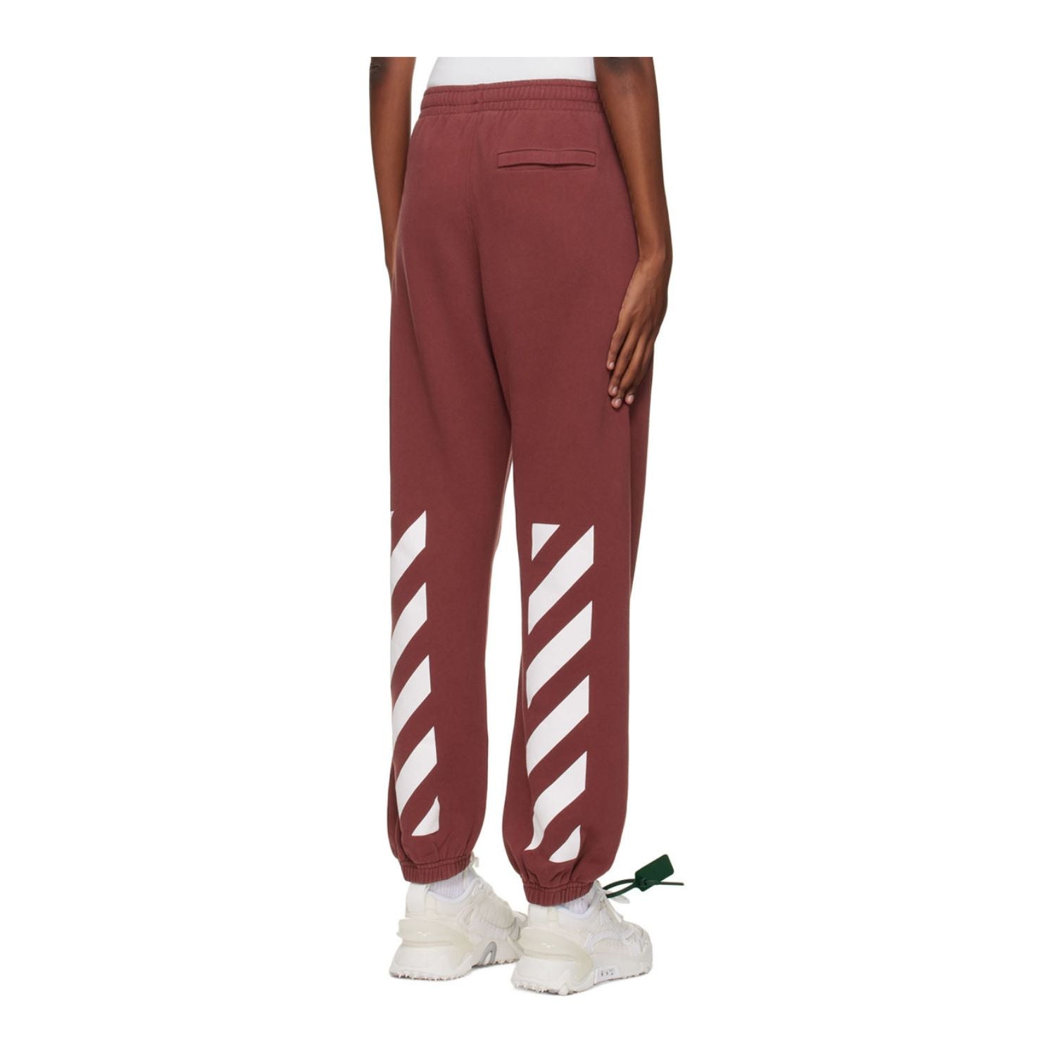 Off-white Caravag Diag Slim Sweatpant Mens Style : Omch029f22fle00