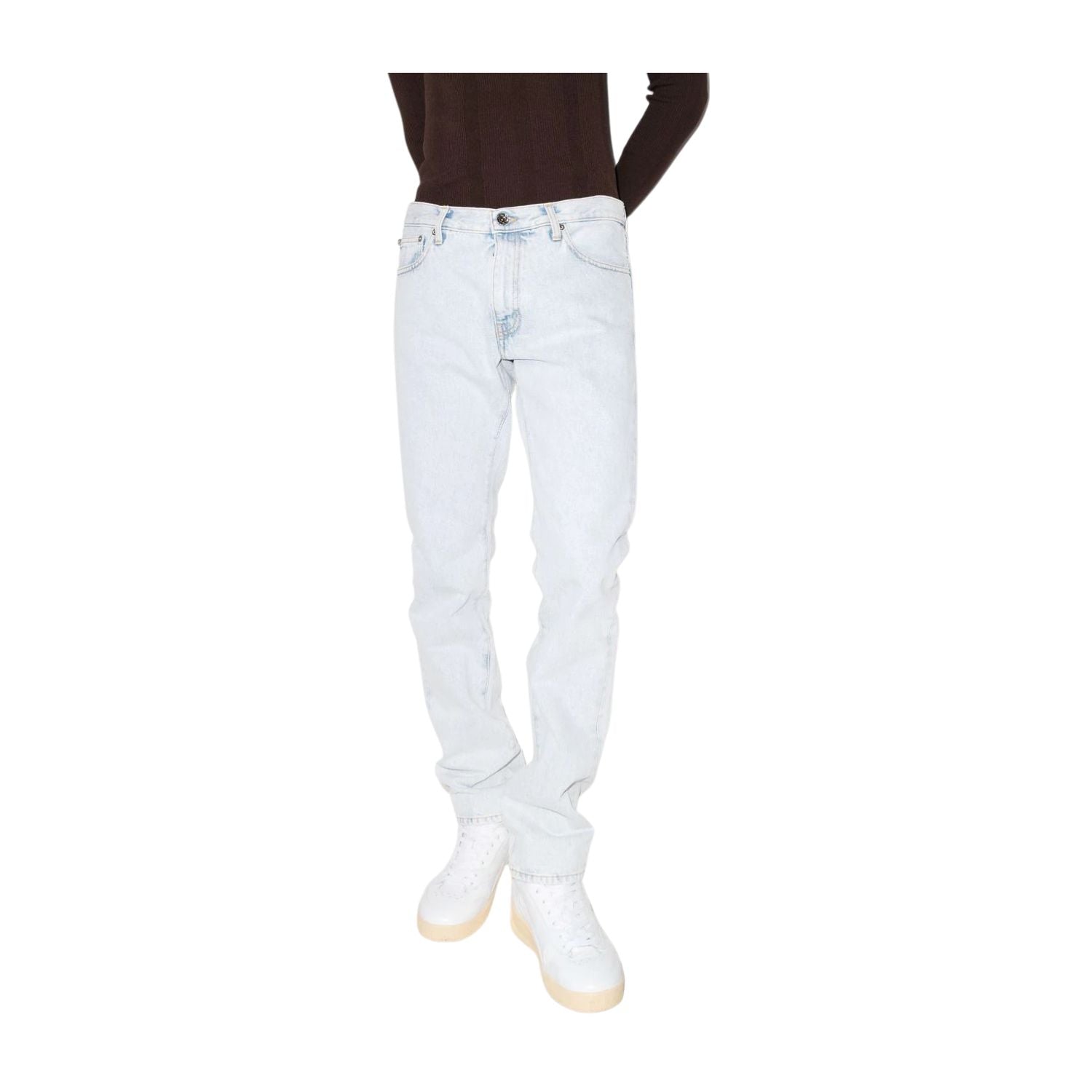 Off-white Diag Tab Slim Jeans Mens Style : Omya102c99den00