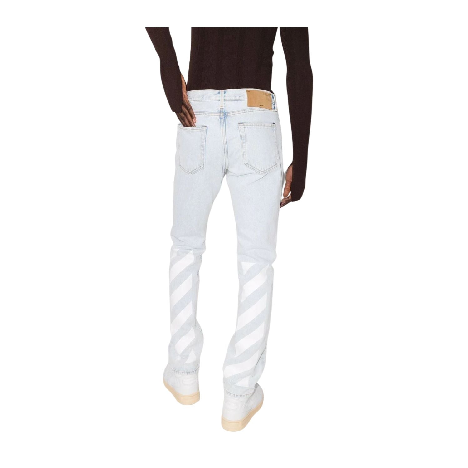 Off-white Diag Tab Slim Jeans Mens Style : Omya102c99den00