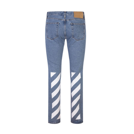 Off-white Diag Tab Slim Jeans Mens Style : Omya102c99den00