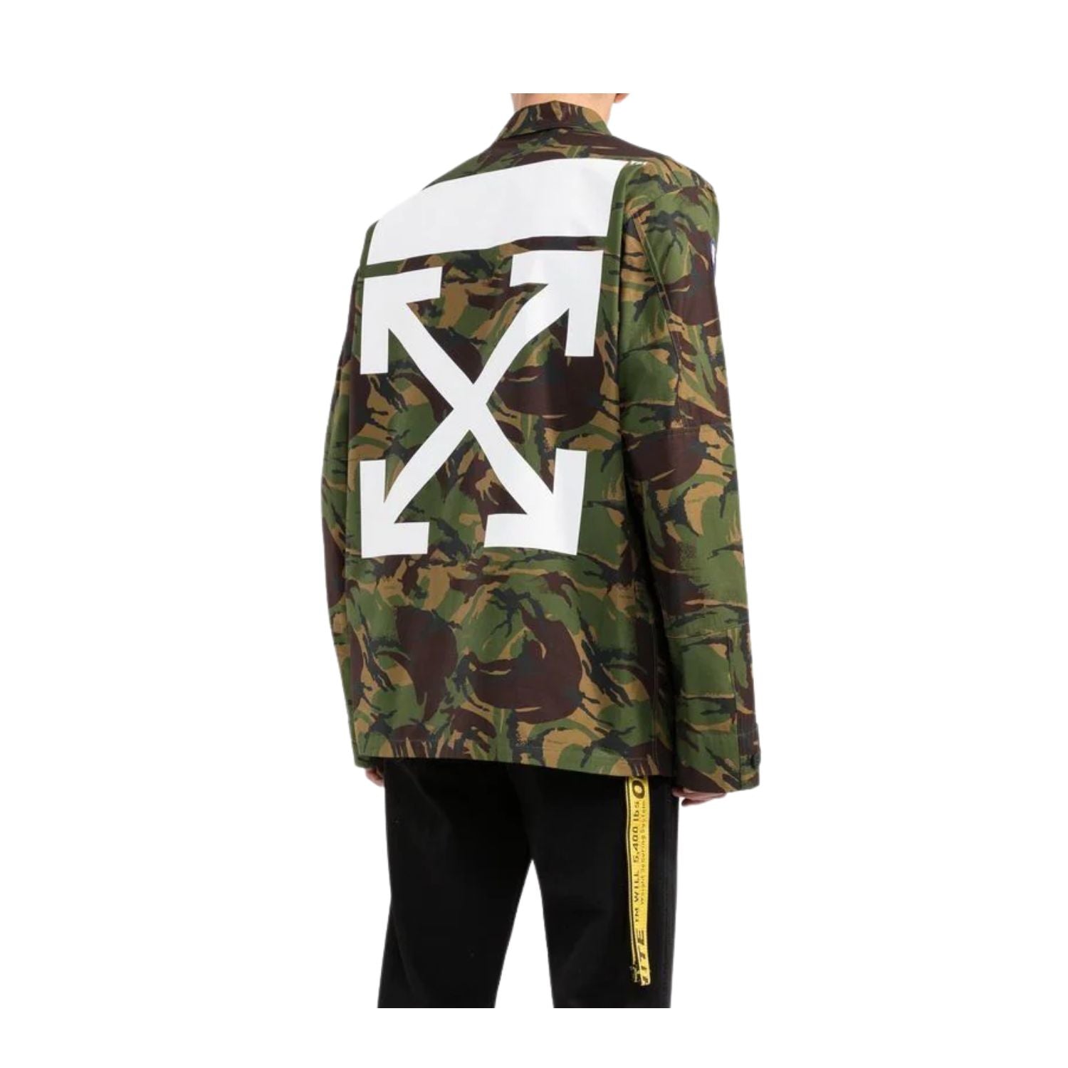 Off-white Camou Patch Field Jacket Mens Style : Omel001c99fab00