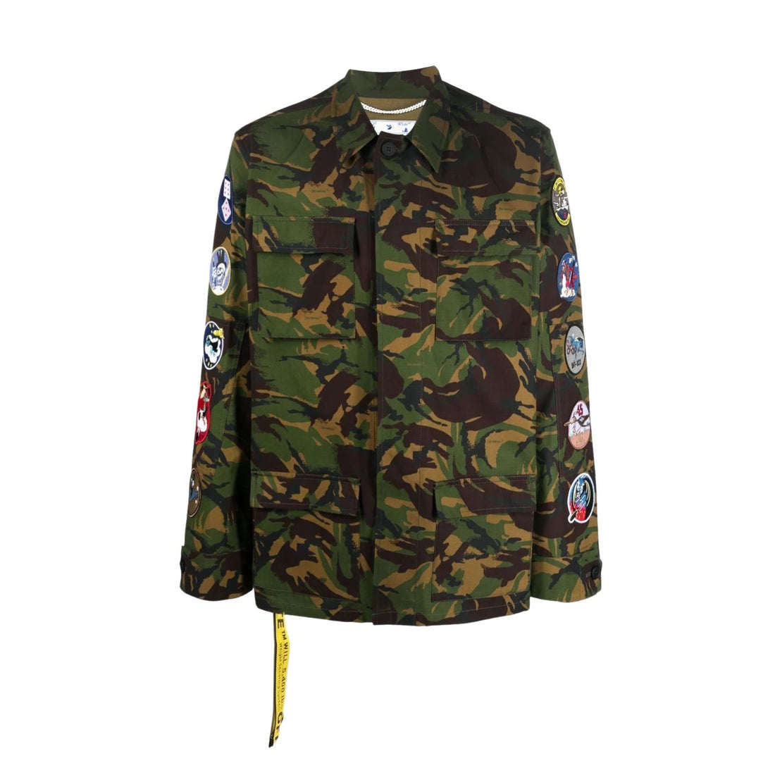 Off-white Camou Patch Field Jacket Mens Style : Omel001c99fab00